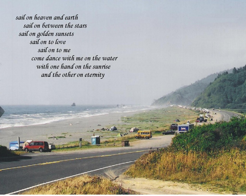 Coast view with poem